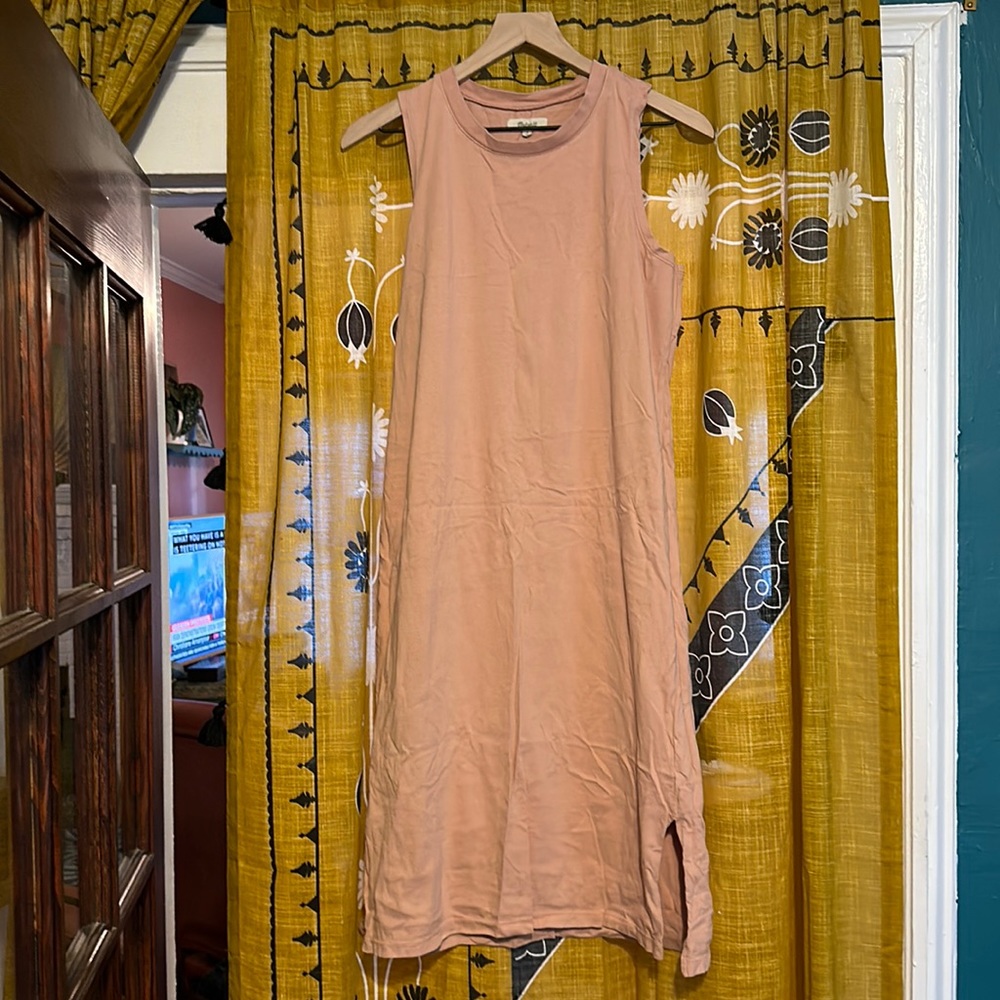 Madewell organic cotton Crewneck tank Midi dress